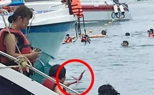 在泰國抓海星拍照違法嗎