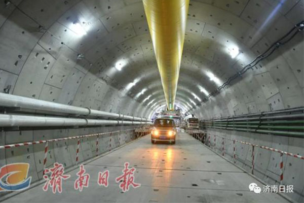 萬里黃河第一隧濟南黃河隧道全線貫通