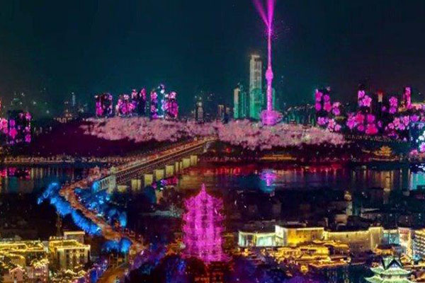 2021武漢櫻花主題燈光秀時間-最佳觀賞地點